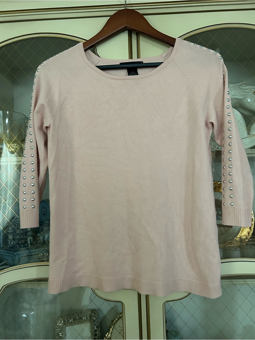 Preswick & Moore Silver -Accent Light Pink Sweater SZ PM B: 1069A 7/14/26